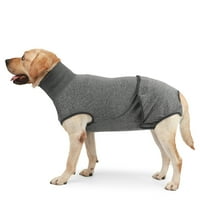 Вятърна зимна топла руно голямо куче палто обратимо кученце яке отразяващ мек домашен любимец, студено време кучета пуловер Облекло каишка достъпа до големи породи - XS