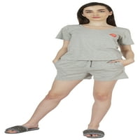 Комплект за нощни дрехи Inkmeso за жени с къси дрехи за сън и топ комплект меки шезлонги
