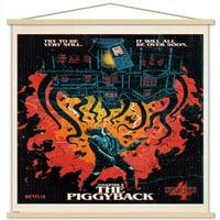 Netfli Stranger Things: Сезон - Плакат за стена Piggyback с магнитна рамка, 22.375 34