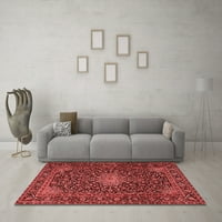 Ahgly Company Indoor Round Персийски червени традиционни килими, 3 'кръг