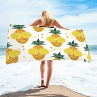 Голяма плажна кърпа Микрофибър плажна кърпа Супер лека цветна вана за кърпа за кърпа за пясъчни плажни одеяла с многоцелеви кърпа за пътуване басейн плаж одеяло