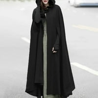 Палта за жени цвят небрежно разхлабено модно топло облекло от $ палто Black S-6XL