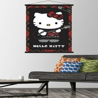 Hello Kitty - Плакат за пънк стена с магнитна рамка, 22.375 34