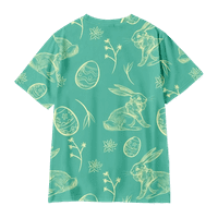 Великденски карикатура сладък модел тениска за мъже печат с къс ръкав Топ 3г случайни улица Мъжка тениска извънгабаритна тениска Мъже Реколта дрехи за деца，а-110
