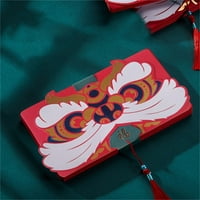 Пропорционално Нова Година Сгъваем Червен Плик Личност Разширен Червен Плик Китайска Нова Година Благословия Червен Плик