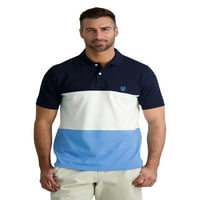 Мъжки мъжки класически годни Цветноблокирана Пике Поло риза, размери ХС-4ХБ