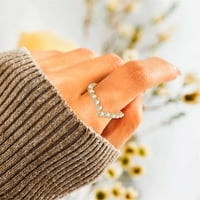 Jiyugala пръстени за жени лек пръстен за подарък пръстен с пръстен