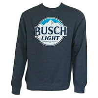 Busch 44155 -Medius Busch Light Men Navy Blue Sweatshirt Crewneck - Medium