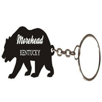Morehead Kentucky Souvenir Metal Bear Keychain