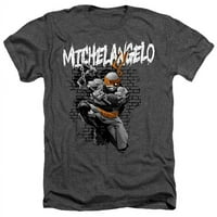 Trevco Nick286-Ha- tmnt & tmnt тениска на микеланджело-възрастта, въглен-изключително голям