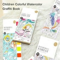 Doubleyi акварел книга боя комплект комплект култивират интереси безобидни страхотни деца джобни акварелни оцветяване книга