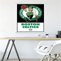 Бостън Селтикс - лого плакат за стена с магнитна рамка, 22.375 34