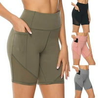 Абсорбиращи женски панталони с йога, многократни дишащи фитнес шорти