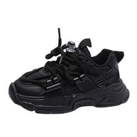 Fattazi Fashion Spring Summer Sports Sports Boys Run Shoes Flat Light Mesh дишащ комфортен твърд цвят прост стил