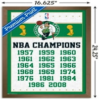 Бостън Селтикс-Плакат На Стената На Шампионите, 14.725 22.375