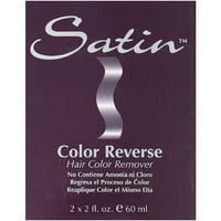 Сатен цвят обратна коса за отстраняване на цвета на косата, комплект, 2 pk