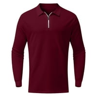 Akiihool Polo Thiss for Men Slim Fit Поло ризи за мъже Мъжки голф поло риза с дълъг ръкав на открито спортни ризи