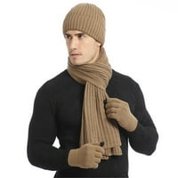 Leylayray Unise плетен шал шал и ръкавици комплект шал за стрии и ръкавици