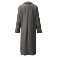 Fvwitlyh Puffy Coats за женско палто размито яке отгоре с джобове