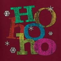 Дива боби, цветна риза за коледни пуловер Ho Ho Ho Ho Ho Ho